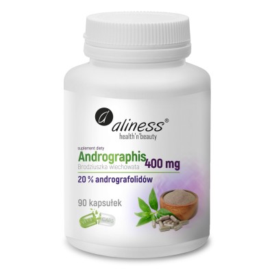 Andrographis 400 mg 20% x 90 vege kaps Aliness