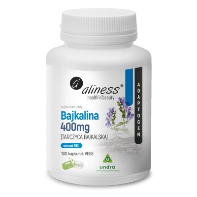 Bajkalina Extract 85% 400mg x 100 Vege kaps Aliness