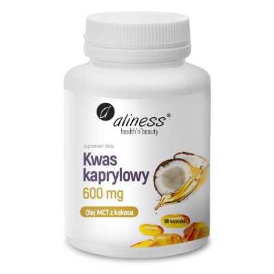 Kwas kaprylowy 60%  600 mgx90 kapsułek Aliness