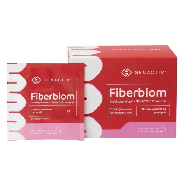 Fiberbiom błonnik+colostrum proszek 15x6g Genactiv