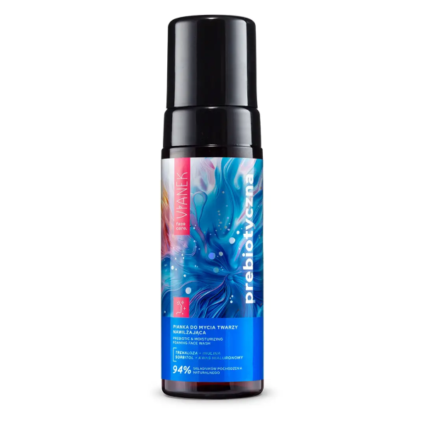 Pianka do mycia twarzy nawilżająca z prebiotykami 150ml Vianek