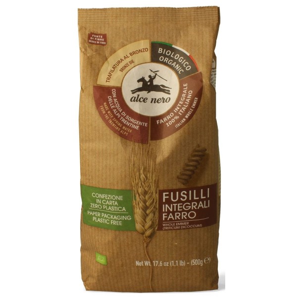 MAKARON (Z PŁASKURKI RAZOWY) ŚWIDERKI BIO 500 g - ALCE NERO