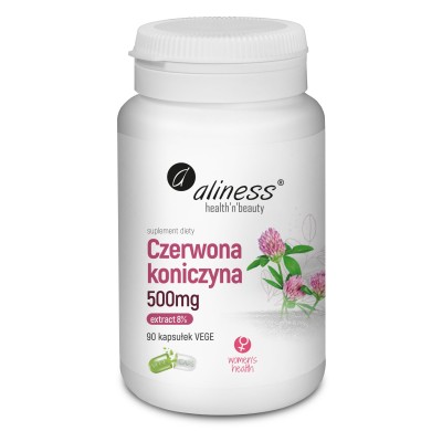 Czerwona koniczyna extract 8%  500 mg x 90 Vege kaps Aliness