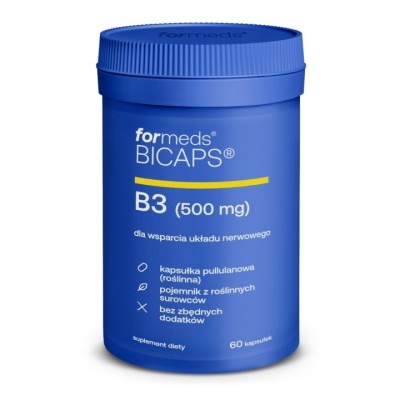Witamina B3 niacyna 500mg 60kaps Bicaps Formeds