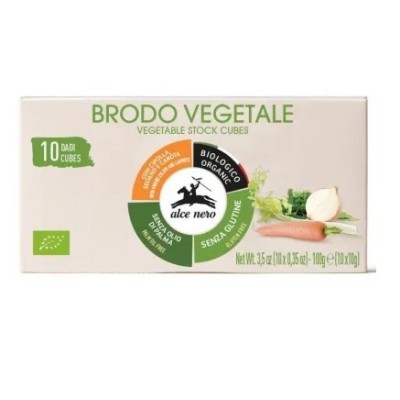 BULION - KOSTKI WARZYWNE BIO (10 x 10 g) 100 g - ALCE NERO