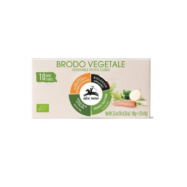 BULION - KOSTKI WARZYWNE BIO (10 x 10 g) 100 g - ALCE NERO