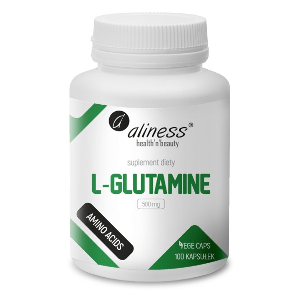 L-Glutamine 500 mg 100 Vege kaps. Aliness
