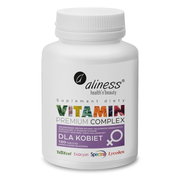 Premium Vitamin Complex dla kobiet 120 tab. Aliness