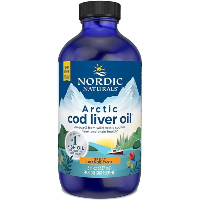 Arctic cod liver oil (tran z dorsza) 1060mg pomarańcza 237ml Nordic Naturals