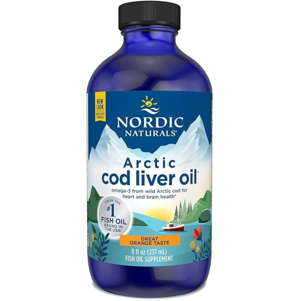 Arctic cod liver oil (tran z dorsza) 1060mg pomarańcza 237ml Nordic Naturals