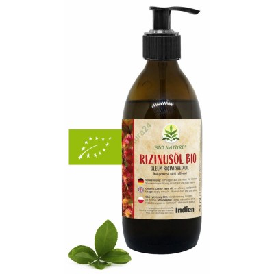 Olej rycynowy BIO nierafinowany 250ml Bio Nature