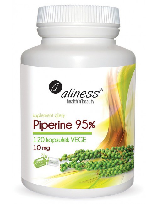 Piperine piperyna 95% 10mg 120kaps Aliness