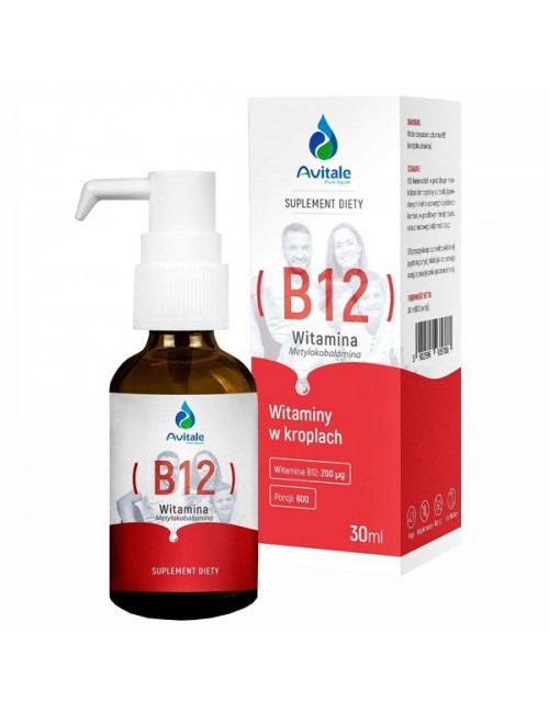 Witamina B12 (Metylokobalamina) 200µg 30ml Avitale