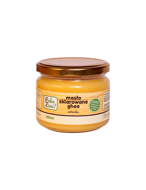 Masło ghee 320ml (bez glutenu, laktozy i kazeiny) Palce Lizać