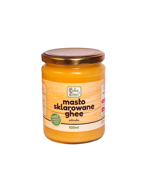 Masło ghee 520ml (bez glutenu, laktozy i kazeiny) Palce Lizać