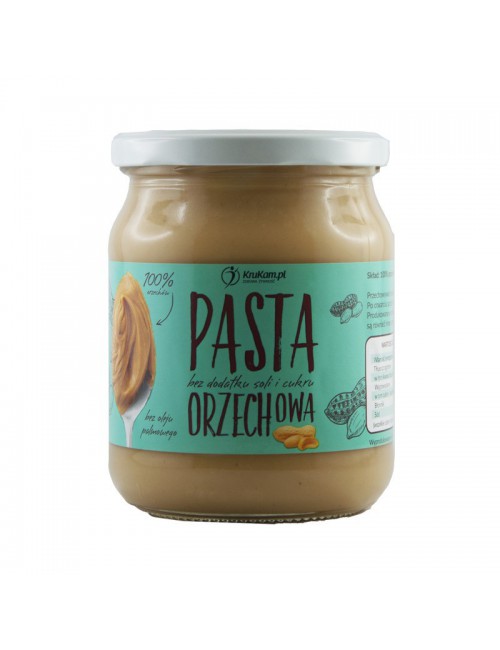 Pasta Orzechowa 100% (orzechy ziemne, arachidowe) 500g KruKam